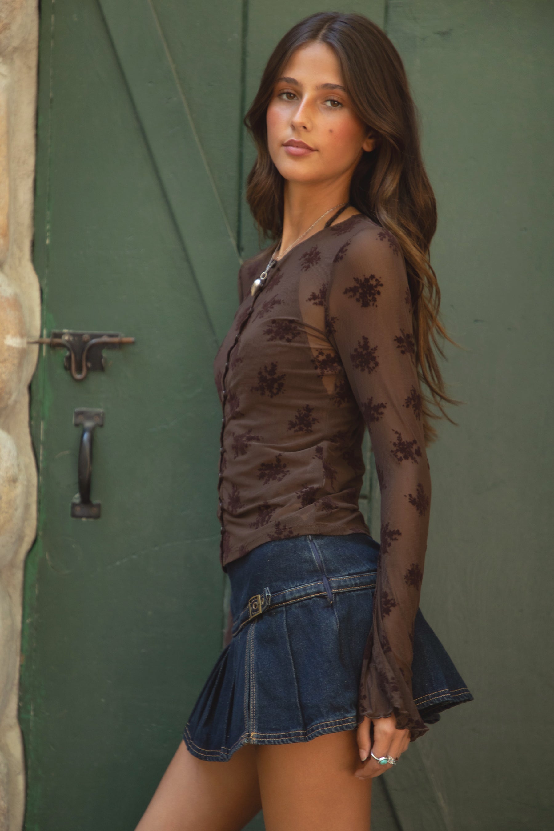 TH31580-LINETTE Long Sleeve Top (image 2 of 4)